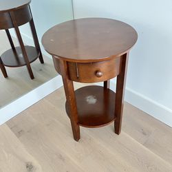 Solid Wood Pottery Barn Side Table Night Stand