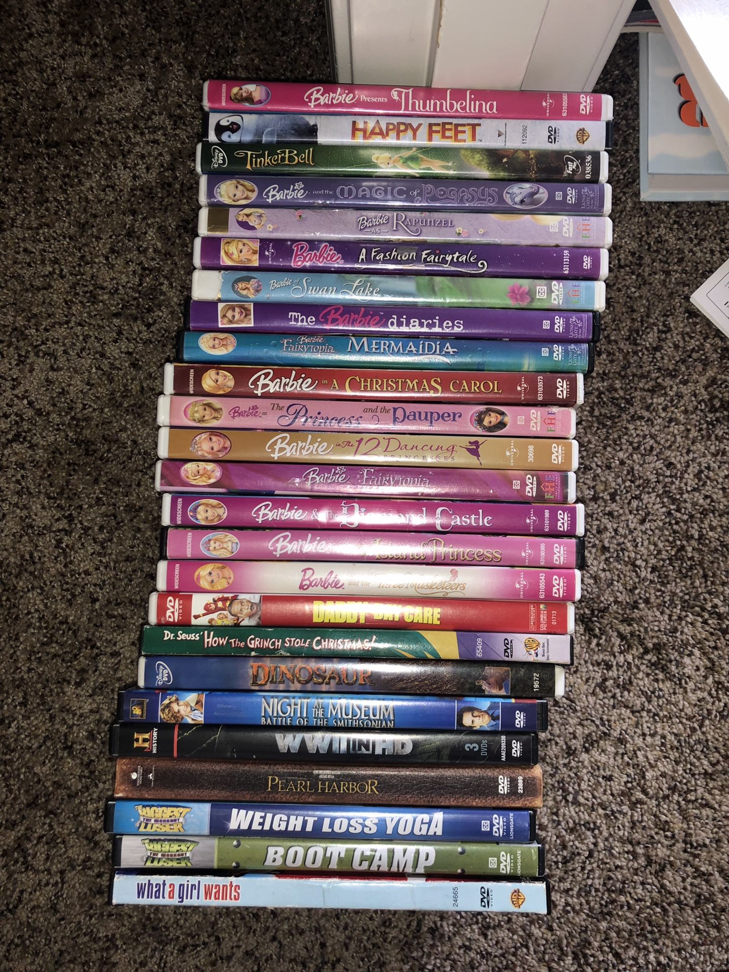 Assorted DVDs - Many Barbie movies