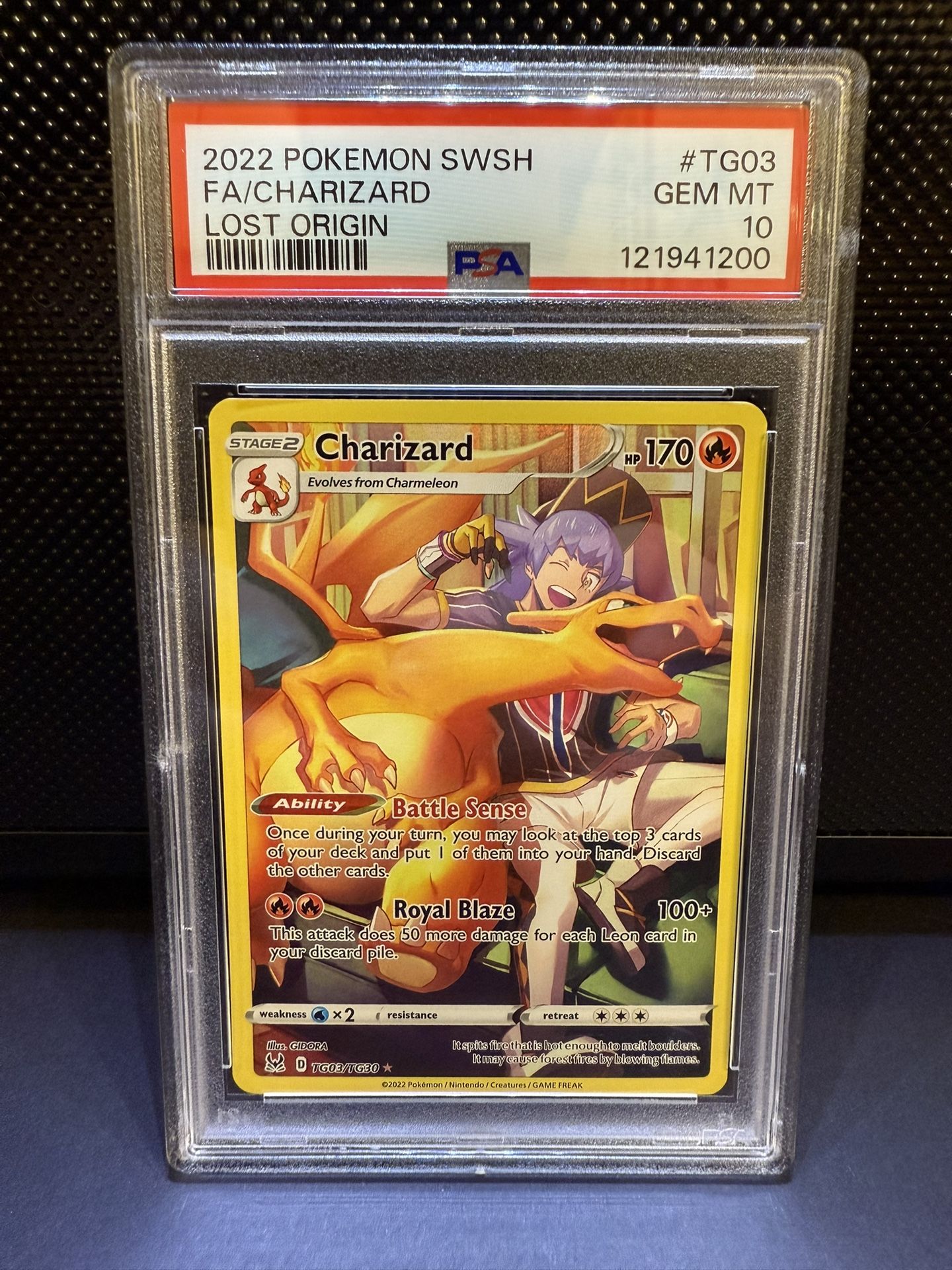 PSA 10 Pokemon Charizard Lost Origin FA