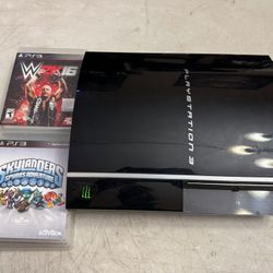 PS3 CEC-HL01 Fat Console And 6 Games Only 