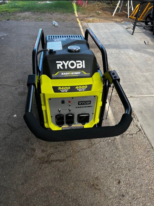 RYOBI 4000-Watt Recoil Start Gasoline Powered Digital Inverter Generator with CO Detect Shutdown Sensor