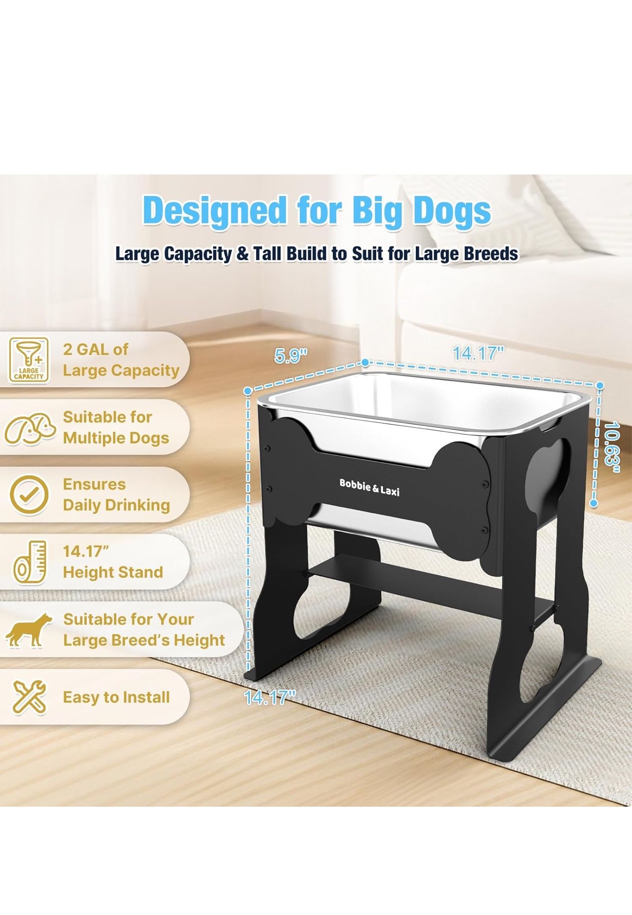 Dog Bowl And Stand