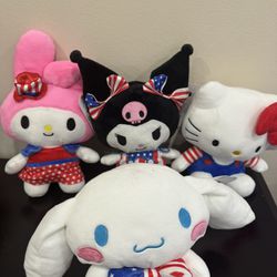 Hello Kitty And Friends Patriotic Plushie