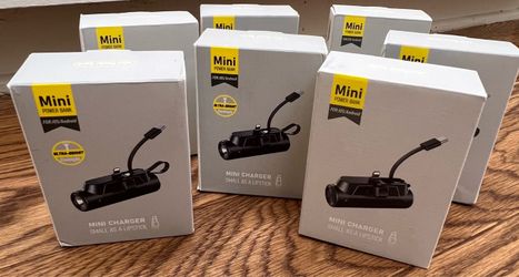 Mini power bank chargers for iPhone and android