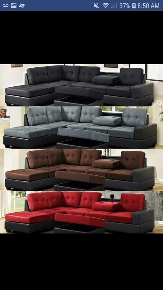 Brand New Sectional And Ottoman