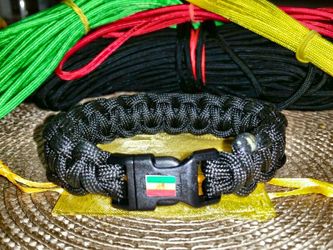 All Black Paracord Bracelets