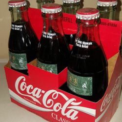 The 1996 Olympic torch relay Coca-Cola classic bottles