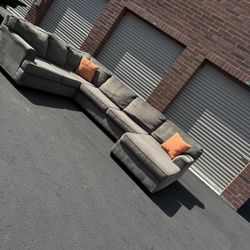 awesome, Nice Gray Sectional Couch
