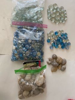 9 lb Glass Gems & Polished River Rocks – Decorative Stones for Plants, Vases & Crafts