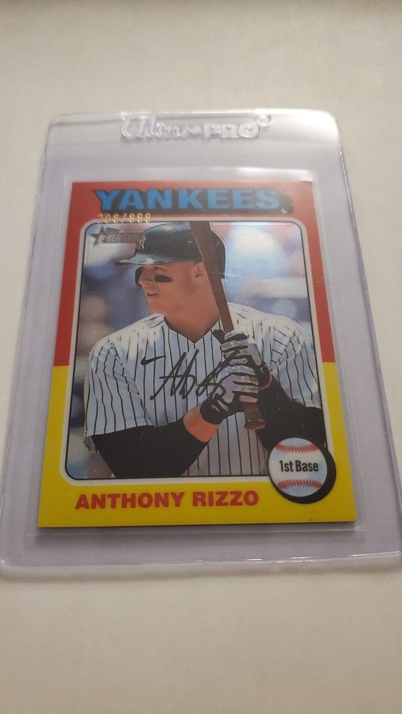 Topps Heritage Chrome Anthony Rizzo Numbered 208/999