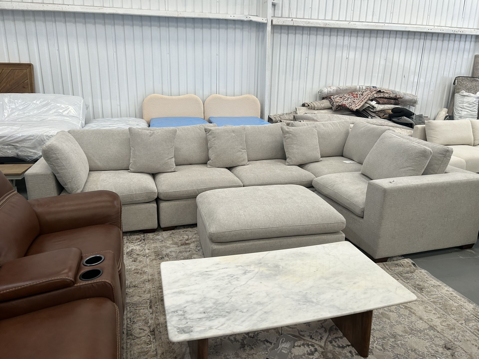 Large Biege Sectional