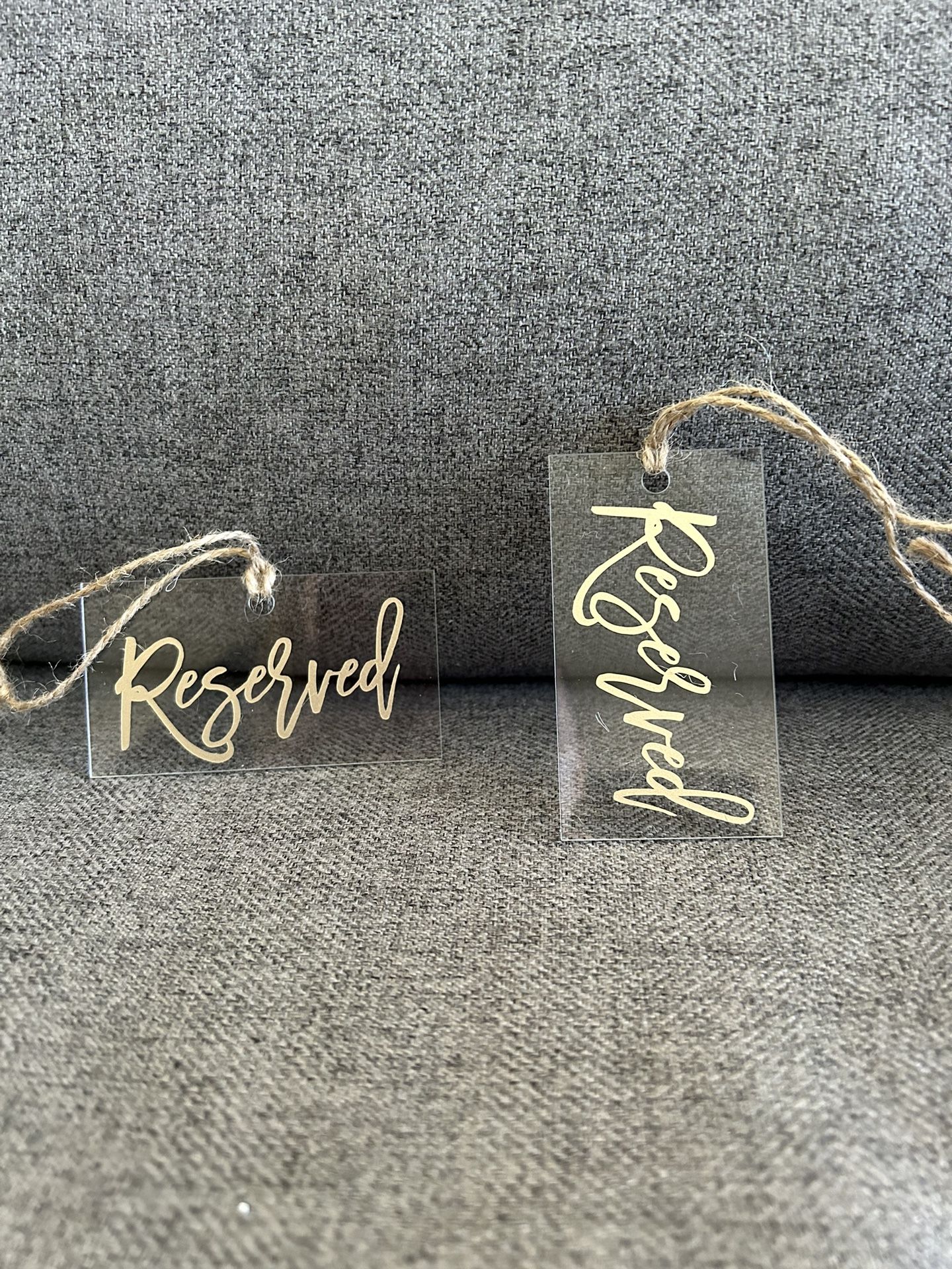 Wedding Reserved Seating Tags