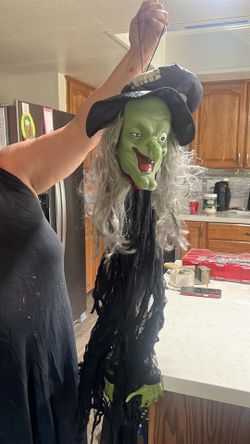 Scary Witch, Sensored, Light Up And Talks