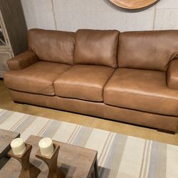 Leather Sofa Sectional Loveseat 