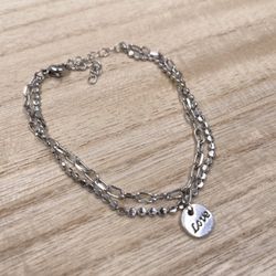New Minimalist Double Layers Bracelet 