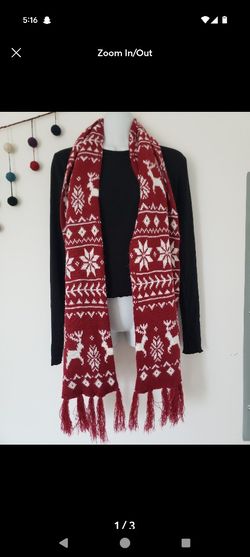 Unisex Red Scarf
