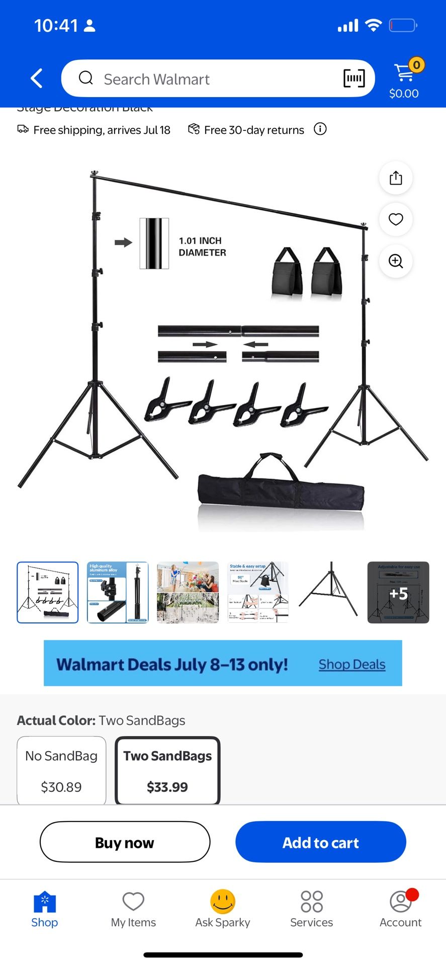 emart backdrop stand