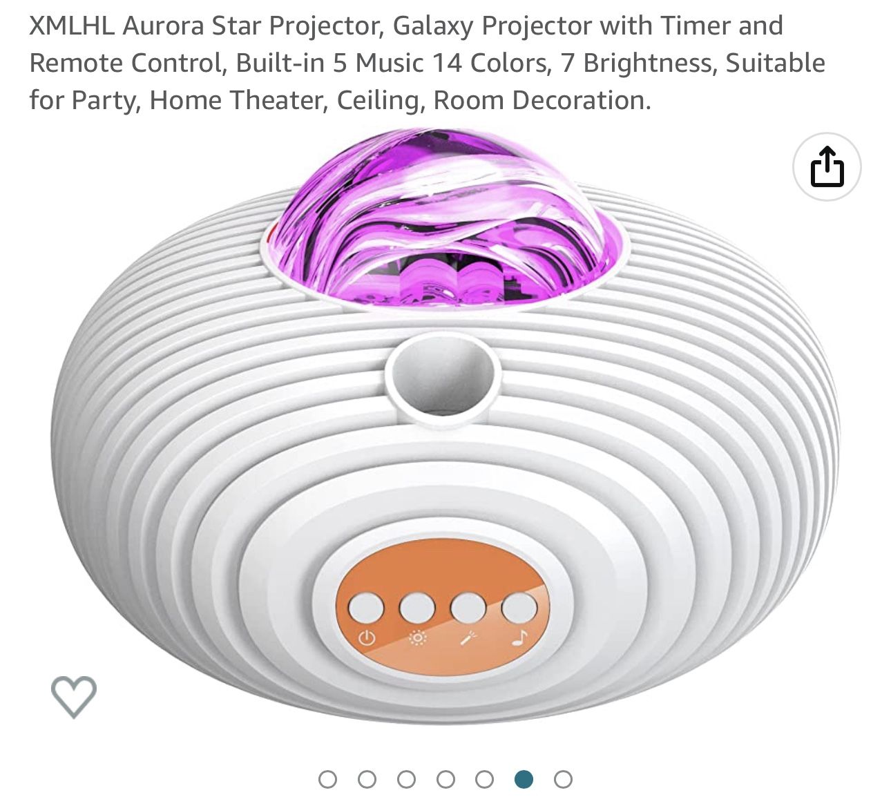 flying saucer projector lamp with remote