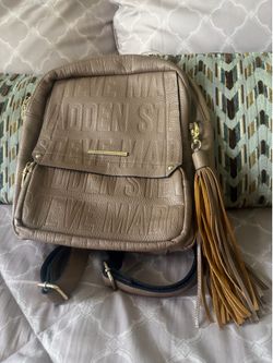 Steve Madden Taupe/Light Brown Backpack