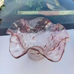 Fenton Glass  Shade Vintage Cabbage Rose