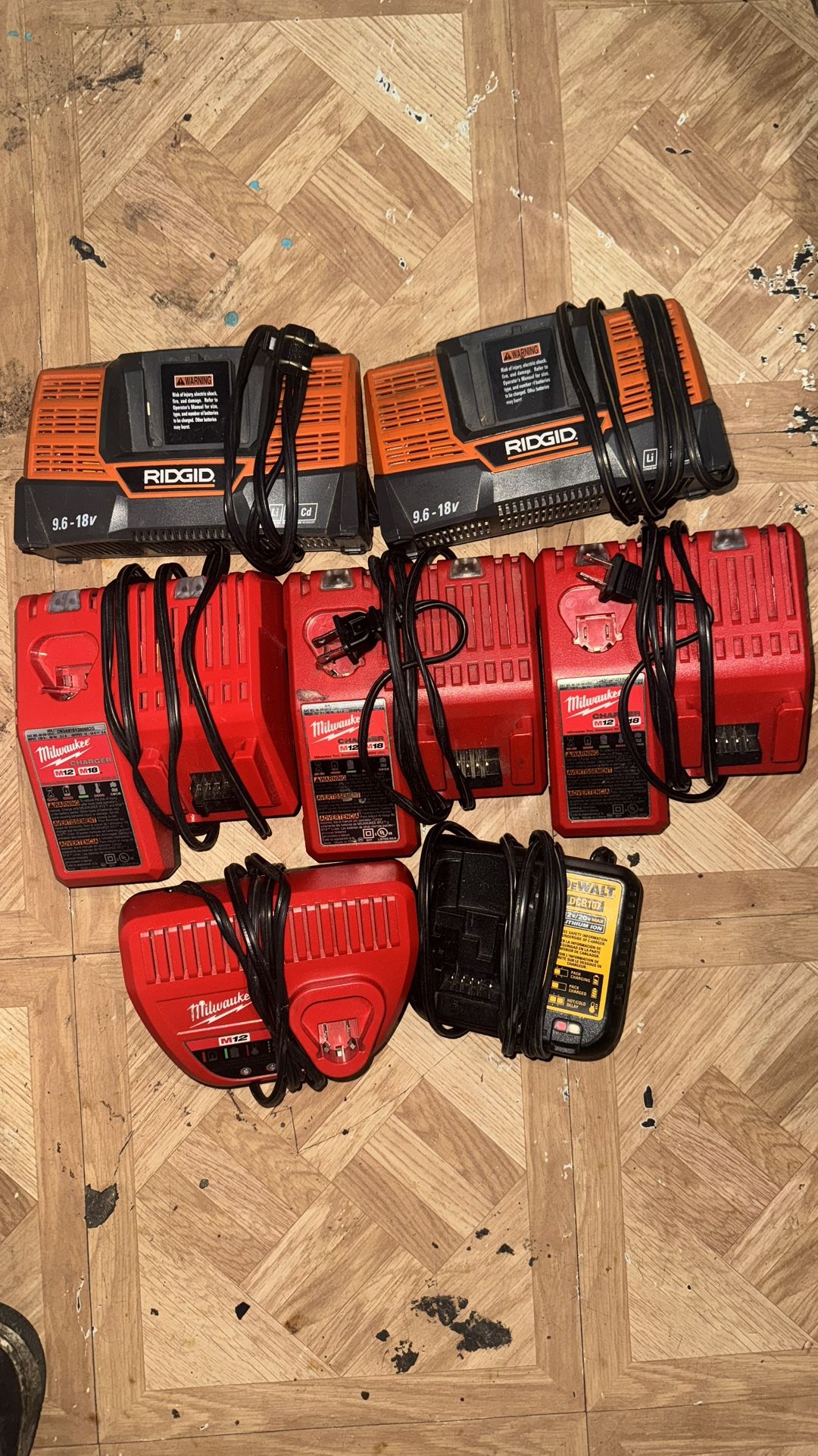 Power Tool Chargers *Dewalt,Milwuakee,Ridgid*