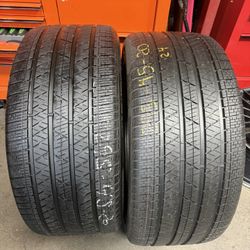 20” tires hankook 295/45/20 semi new with installation $250