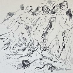 Gino Bonichi SCIPIONE 1930 THE SIXTH SEAL Fine Art Print Vintage Original Italy Antique Italian 1940’s Printed Collectible IL SESTO SUGGELLO