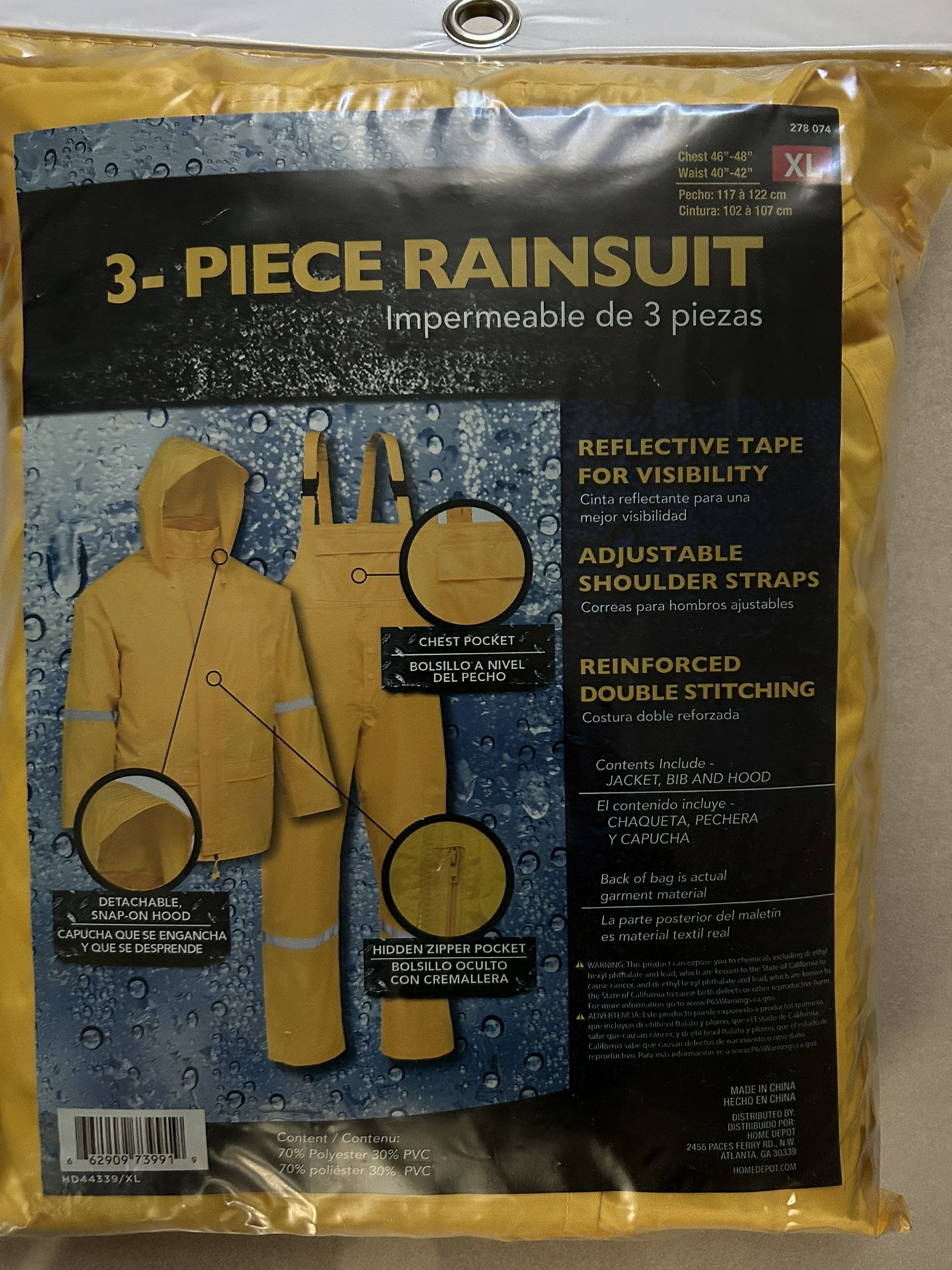 3pcs Rain suit