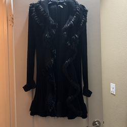 Black Cardigan Size M Preowned 6.00dlls
