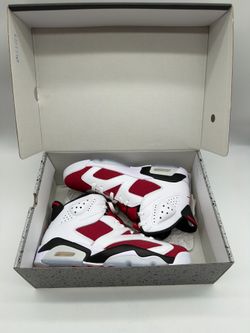 New Nike Air Jordan 6 Retro Carmine 2021 CT8529-106 Men’s Size 9.5