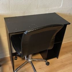 Small Desk And Office Chair