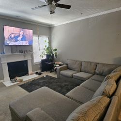 Gray 4 Piece Sectional Couch 