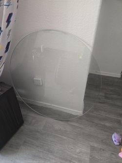 Glass for patio table or round table