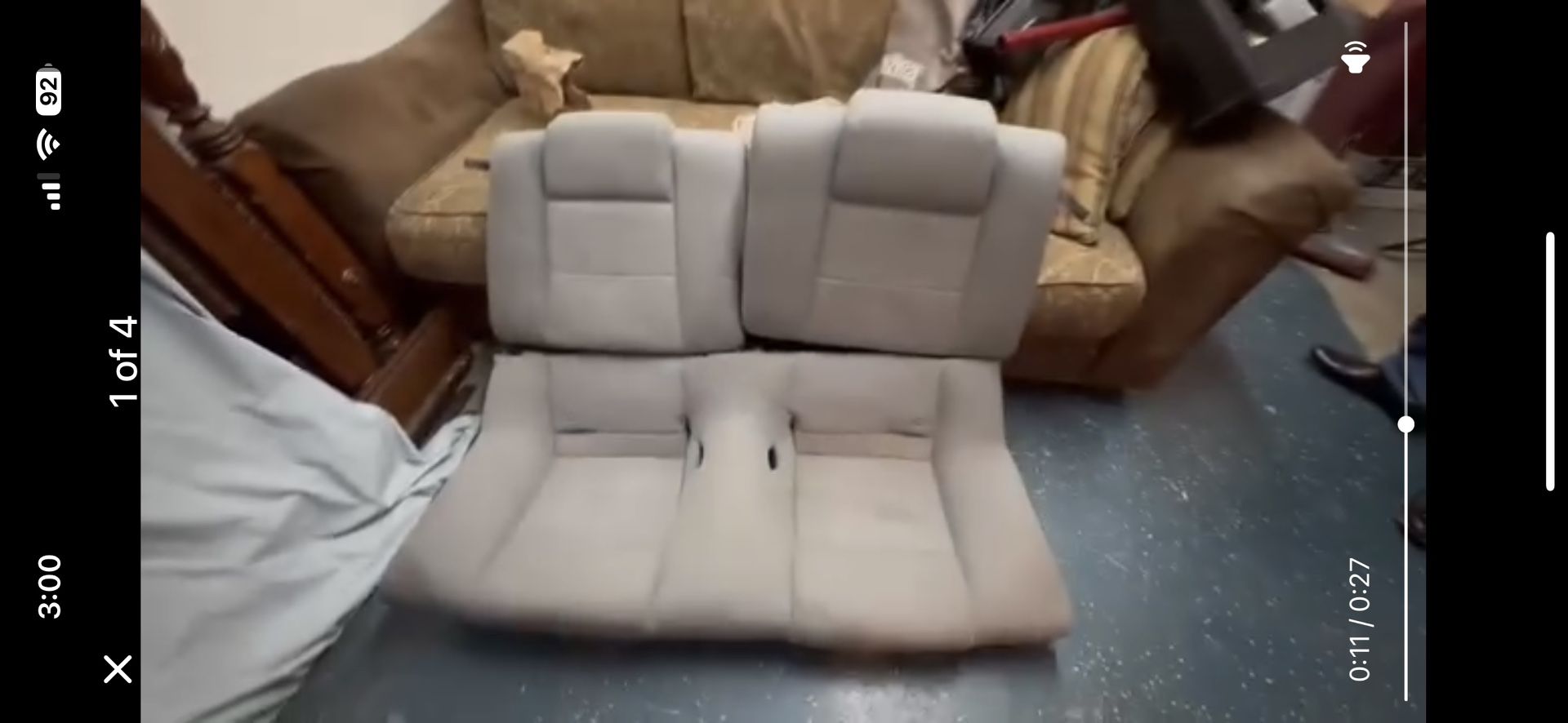 2005-2008 Back Seat For Mustang No Hardware Just The Gray Seats Pick Up Airport Dr Message To See