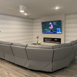 6 Pieces sectional - Leather 