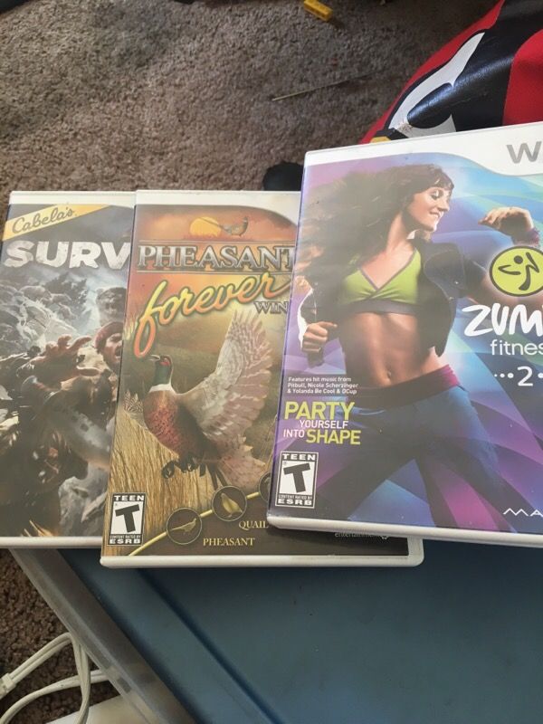 Three games - Zumba wii