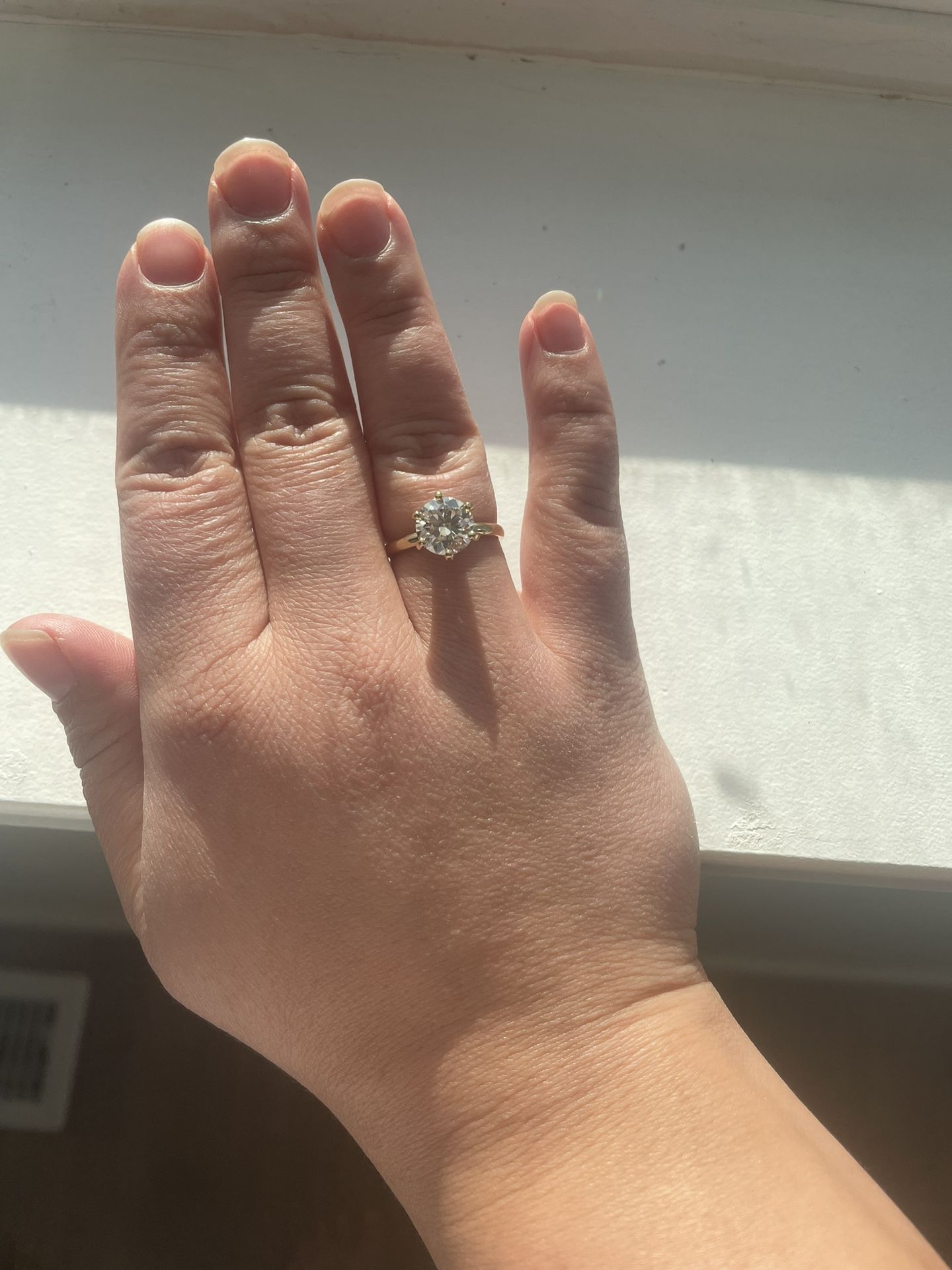 2.36 Carat Lab Diamond Solitaire-14k Gold Ring