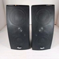 Klipsch Small Home Theater Stereo Speaker Black W Grills (set of 5)