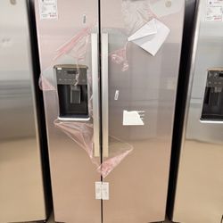 New GE 36" Freestanding Side By Side GSS25GYPFS
