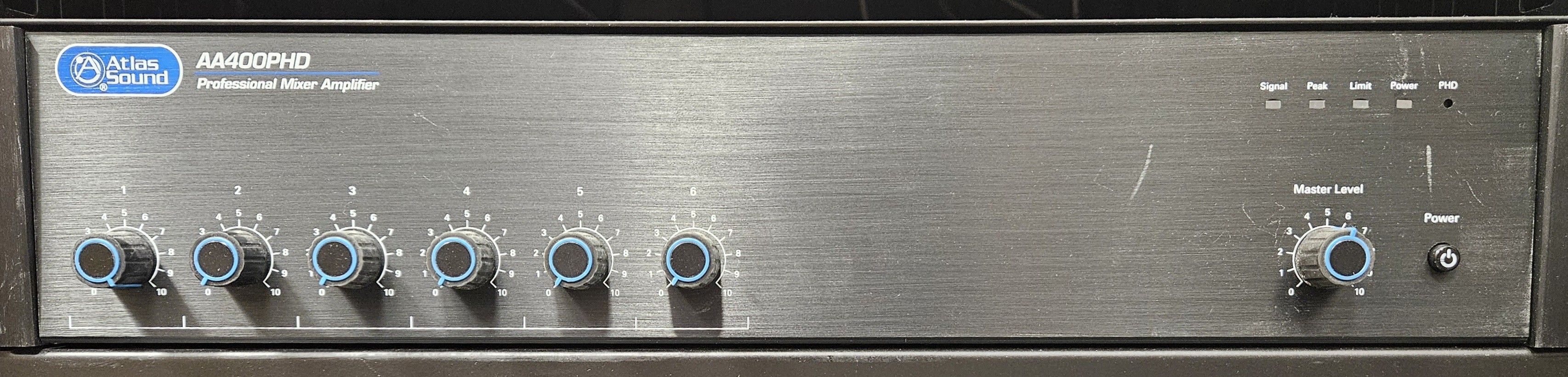 Atlas Sound AA400PHD professional mixer-amplifier