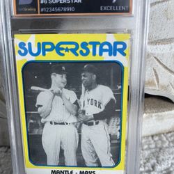 1980 Mickey Mantle/ Willie Mays Graded