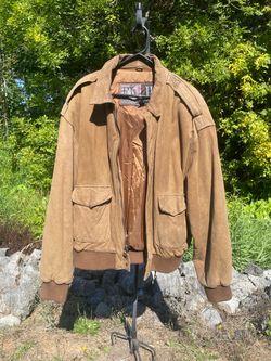 Fluid International leather bomber jacket XL