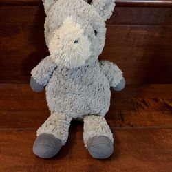 Jellycat London Flossie Donkey Plush Gray Stuffed Animal Retired Used