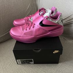Nike KD 4 Aunt Pearl Pink New Size 10 Basketball Sneakers