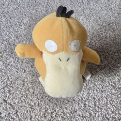 Vintage Pokémon Psyduck 1998 Nintendo Beanie Bag Plush Hasbro Gamefreak
