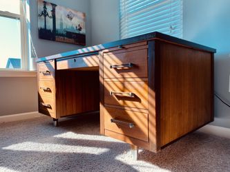 Alma Desk Company Mid Century Modern Desk