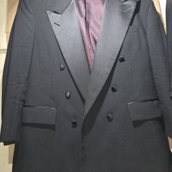 42R  Nordstrom Double Breasted Tuxedo Jacket
