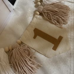 Baby Boy 1st Birthday Party Decorations For Handmade Tassel Garland Highchair Banner With  Crown Hat