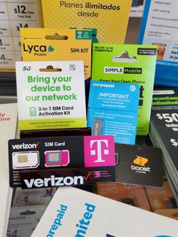 Prepaid Sim Cards Available | San Diego