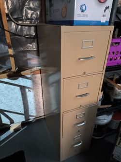 Metal file cabinet
